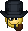 face smoking a pipe while wearing a tophat and monocle